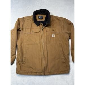 Carhartt OJ4480-M Canvas Caramel Duck Jacket Loose Fit Insulated Workwear SZ XL